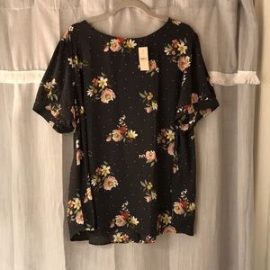 Loft Plus Size Floral Blouse BNWT